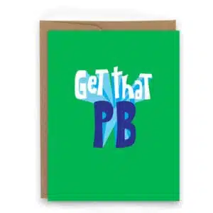 get that PB inspirational card for runners