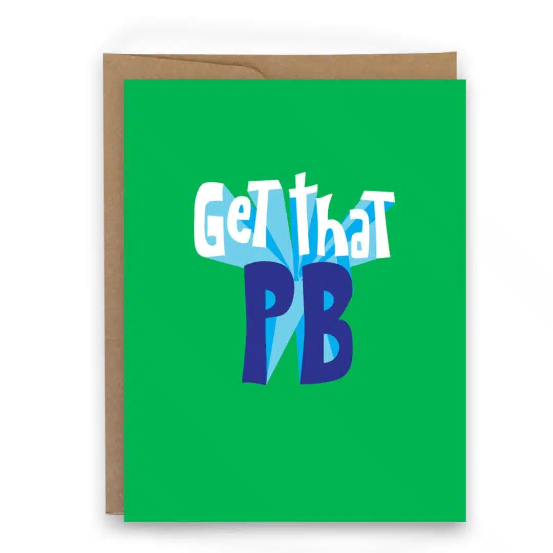 get that PB inspirational card for runners