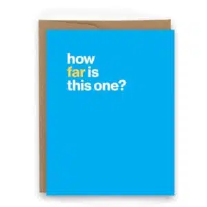 how far is this one humorous card for runners