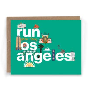 Los Angeles marathon card Los Angeles marathon