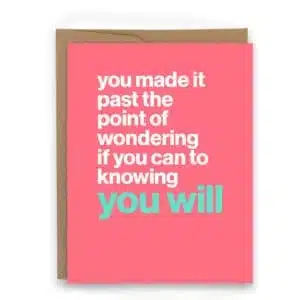 motivational card motivational card for runners motivational card for athletes knowing you will - card