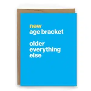 new age bracket birthday card for runners birthday card for athletes birthday card for triathlon age group aging up