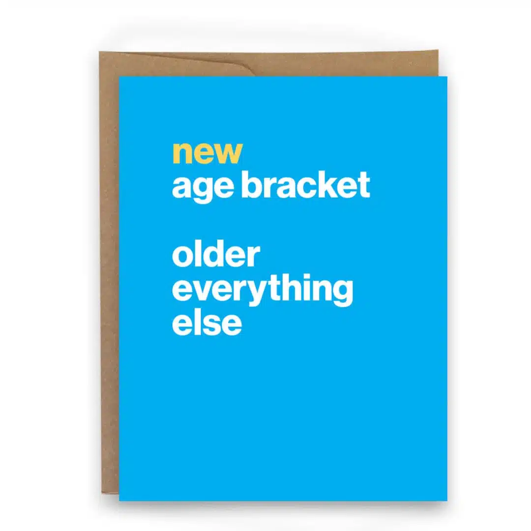 new age bracket birthday card for runners birthday card for athletes birthday card for triathlon age group aging up