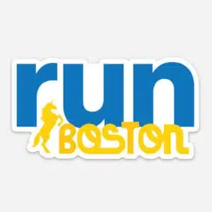 sticker for Boston running