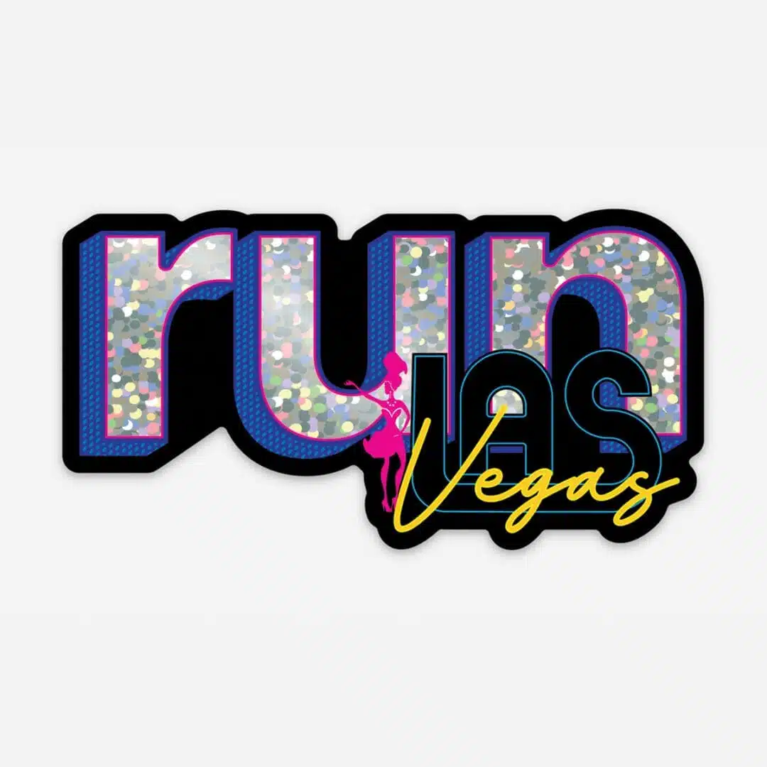 Las Vegas running sticker