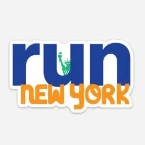 sticker for New York running