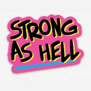motivational sticker badass sticker