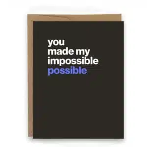 thank you card from runners thank you card from triathletes thank you greeting card you made my impossible possible - card