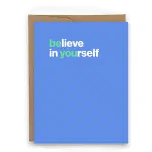 believe in yourself be you inspirational card inspirational card for runners inspirational card for ironman inspirational card for athletes inspirational card for women