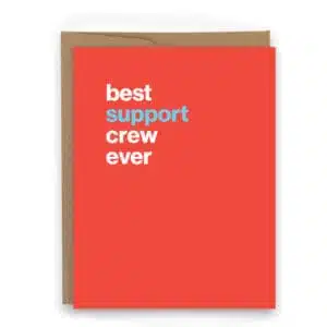 best support crew ever thank you card from runners thank you card from athlete thank you card from triathlete