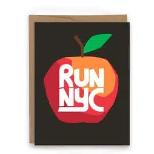 card for runners in NYC run nyc, big apple