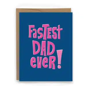 card for dad runners fastest dad ever