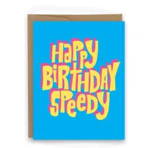 birthday card for runners happy birthday speedy