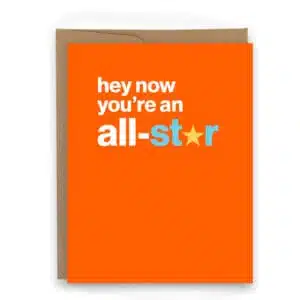 inspirational card for athletes you're an allstar