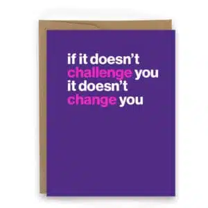 if it doesn't challenge you motivational card for athletes motivational card for runners dream big runner