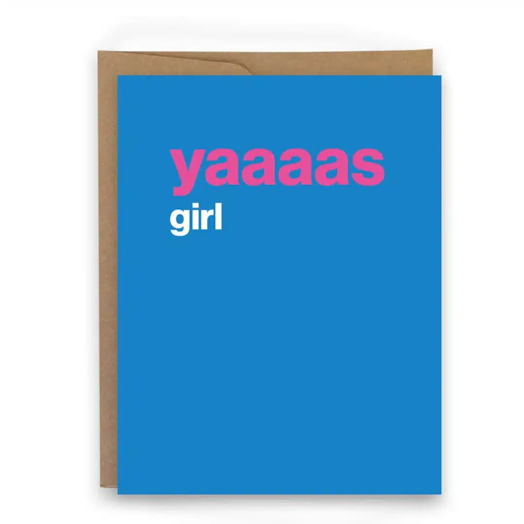 motivational card motivational card for runners motivational card for athletes congratulations card for runner congratulation card for athletes congratulations card yaaaaas girl - card