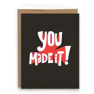congrats card for athletes you made it card