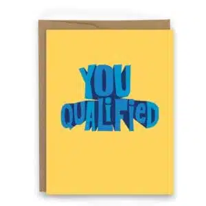 congrats card for runner qualifying for Boston