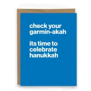 Hanukkah card for runners