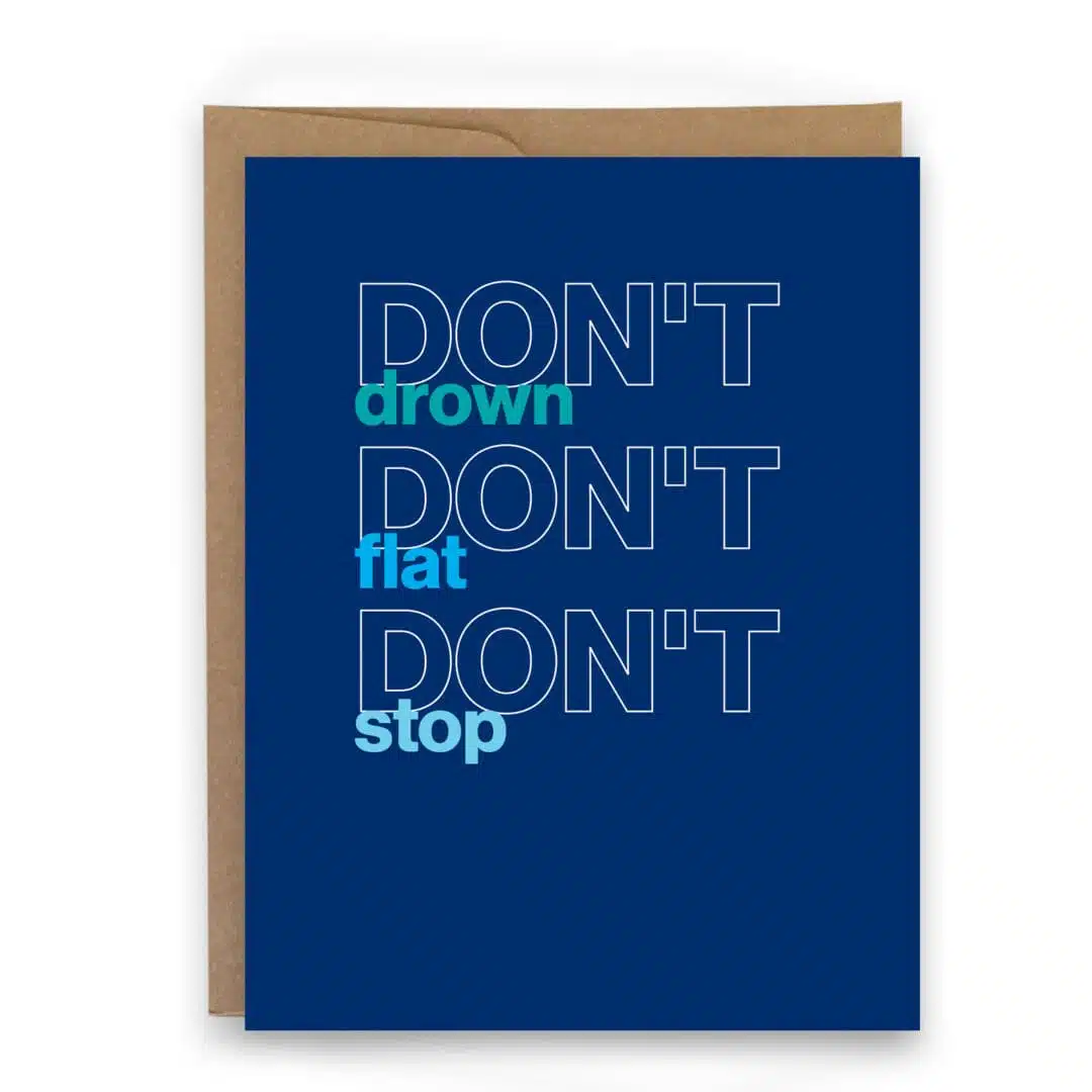 card for triathletes triathlon greeting card