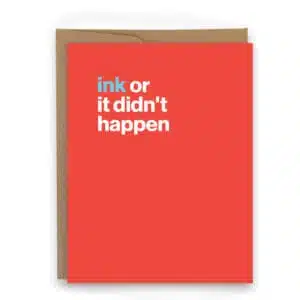 card for triathletes and ironman athletes and Ragnar and spartan races who get inked after completing
