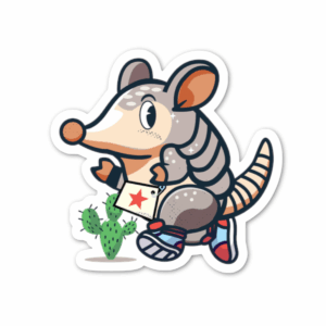 Running Armdilla Sticker