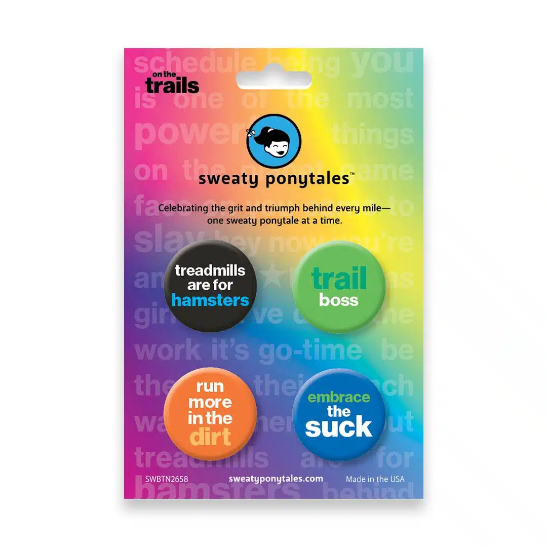 Button Pack for Runners, On the Trails