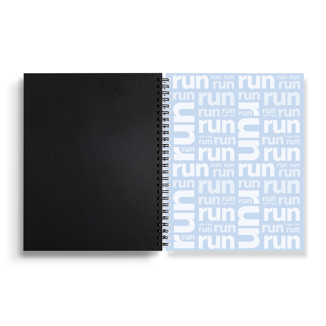 Sweaty Ponytales, notebooks for runners, All I need is a run and a cold beer, inside back cover
