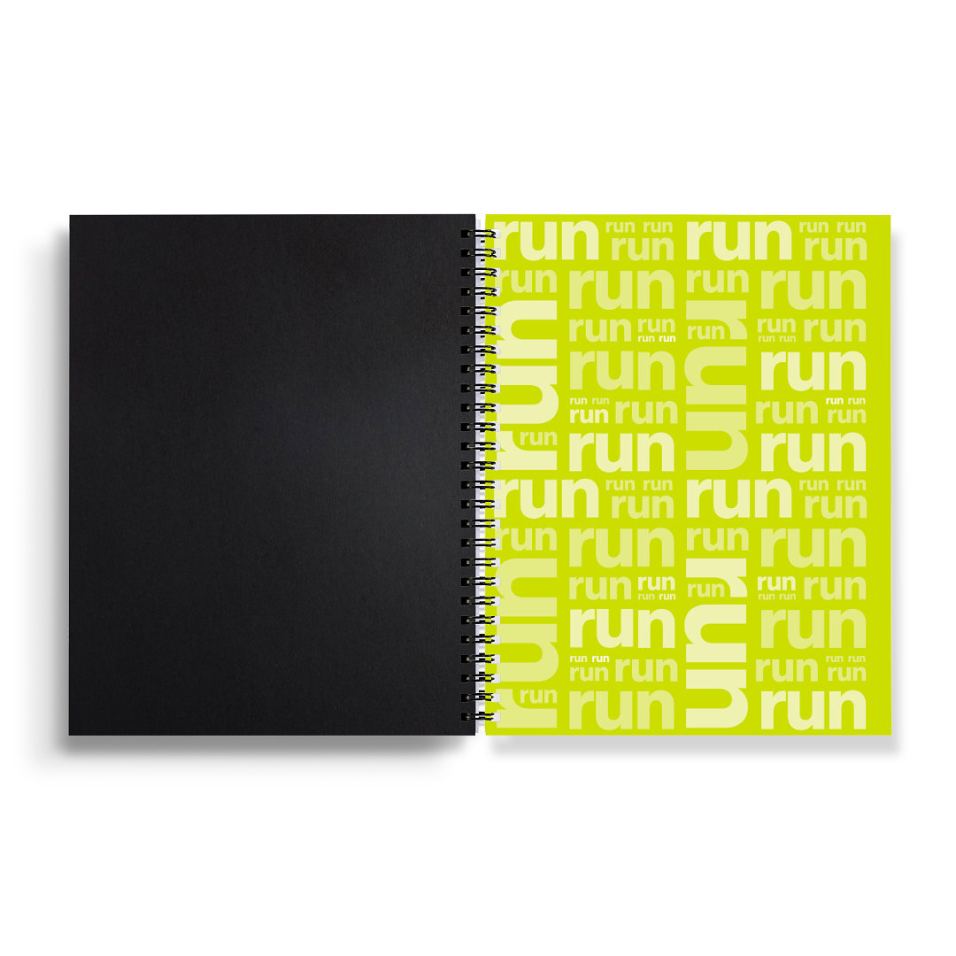 Sweaty Ponytales, Notebook for Runners, All I need is a run and a big glass of wine, inside back cover