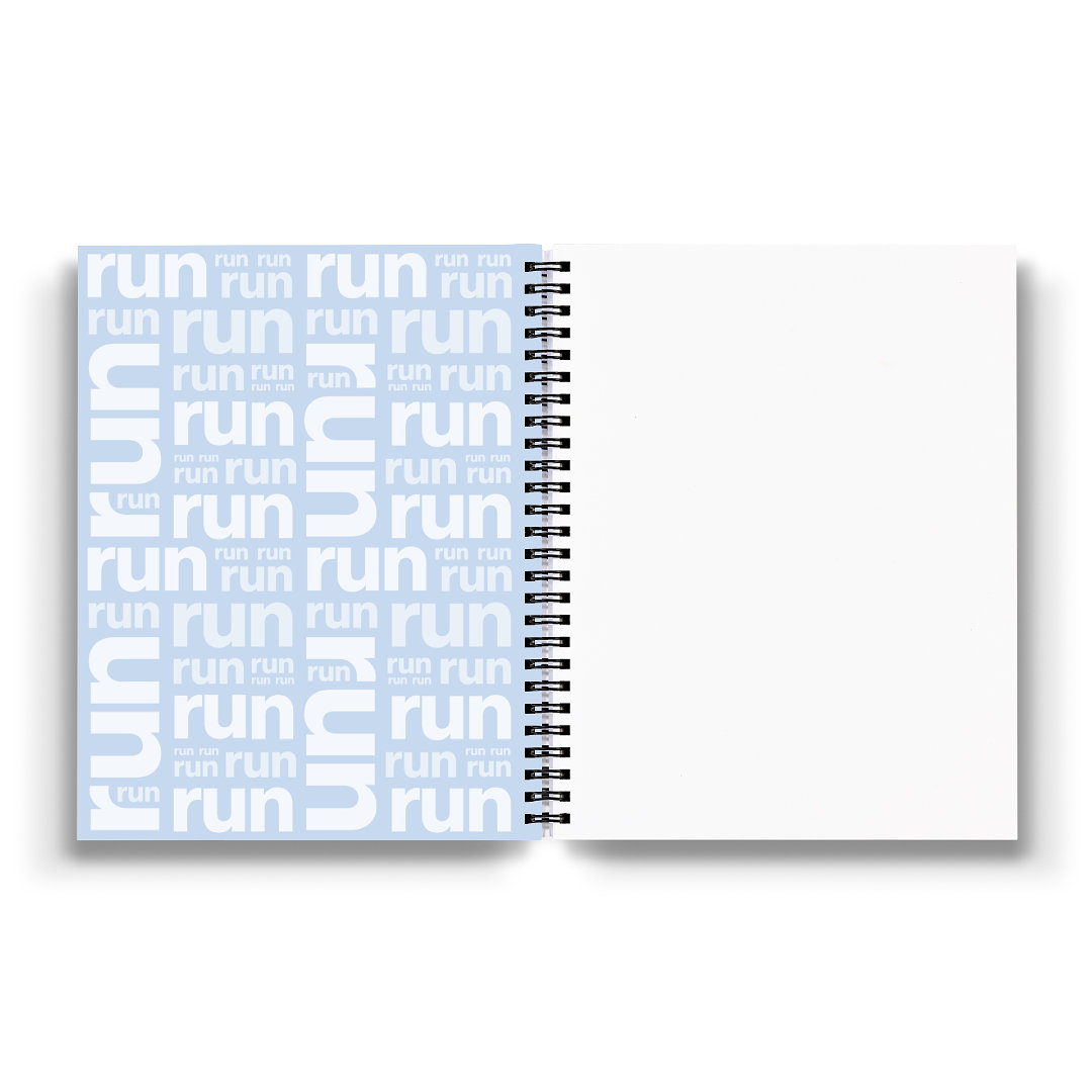 Sweaty Ponytales, notebooks for runners, All I need is a run and a cold beer, inside front cover