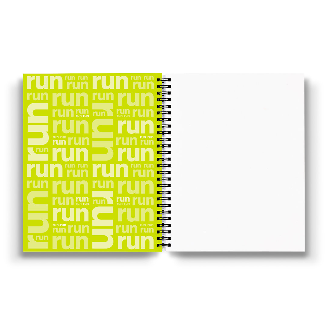 Sweaty Ponytales, Notebook for Runners, All I need is a run and a big glass of wine, inside front cover