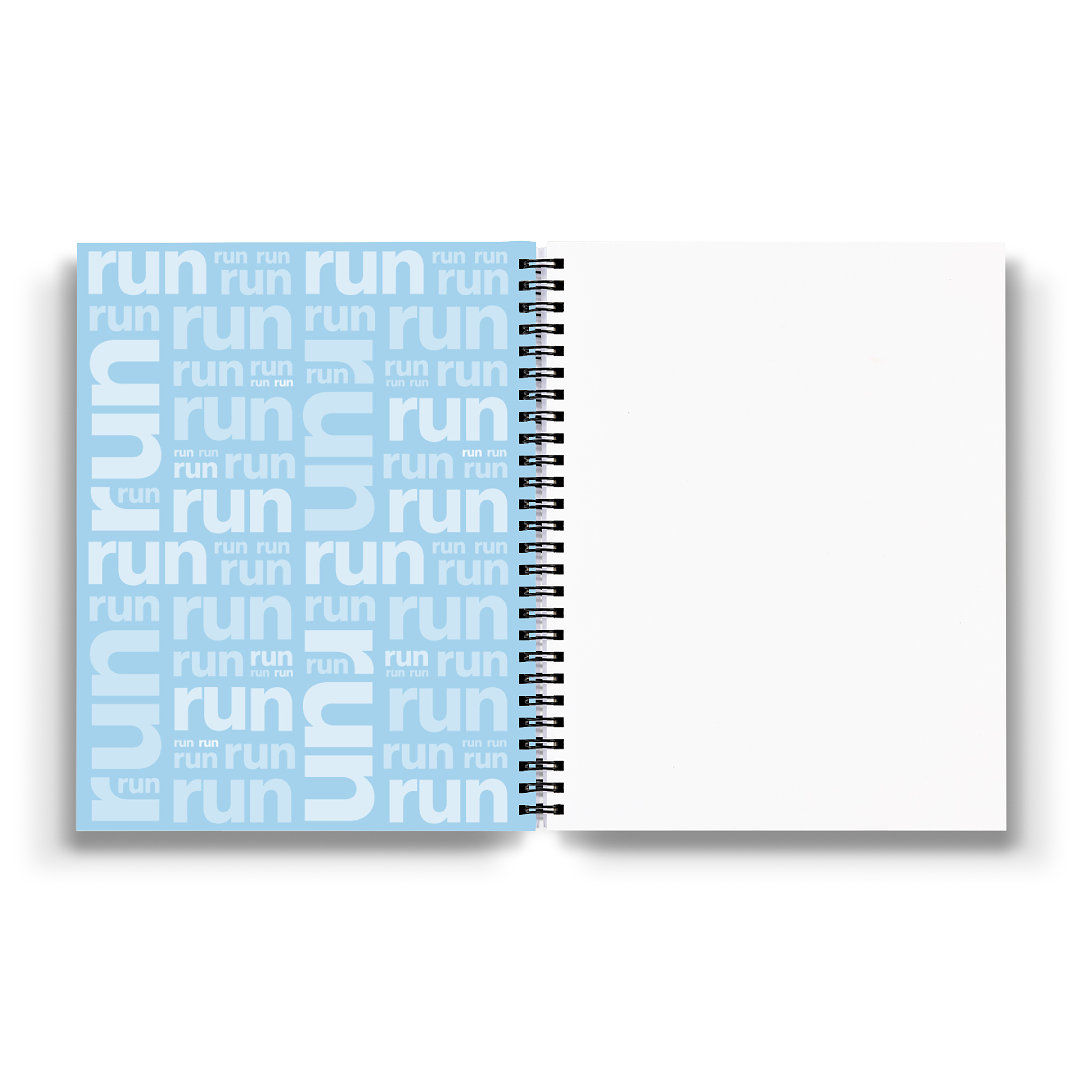 Sweaty Ponytales, Notebook for Runners, All I Need is a Run, inside front cover