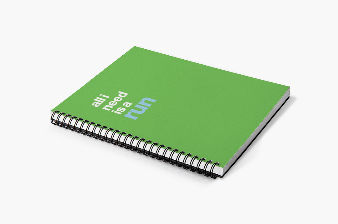 Sweaty Ponytales, Notebook for Runners, All I Need is a Run