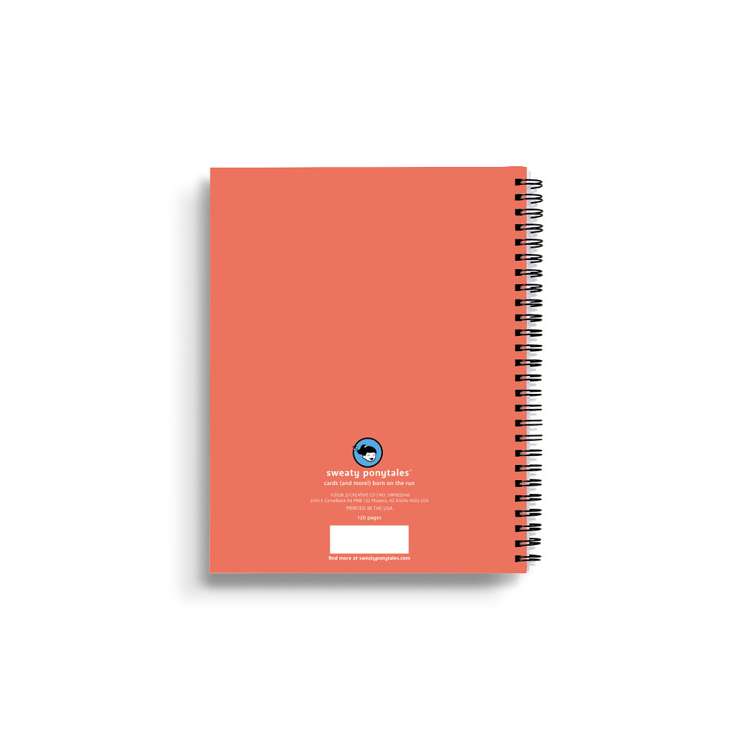 Sweaty Ponytales, Notebook for Runners, I'd So Much Rather Be Running, Back